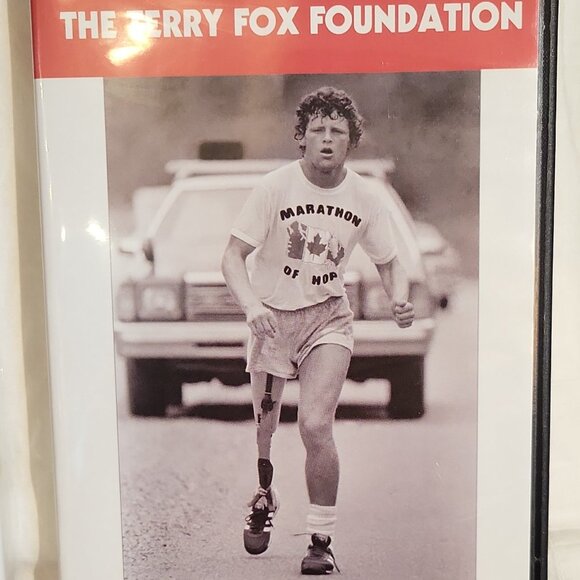 Terry Fox 2 New + Open DVDs - HC Book / Button / VHS Video - Picture 9 of 14
